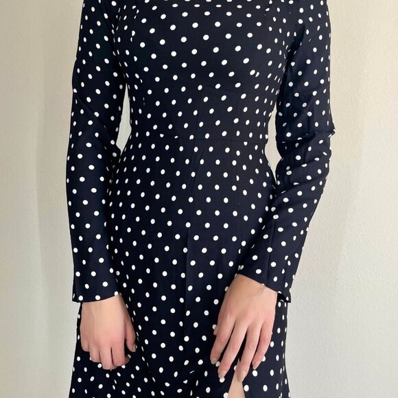 Polka Dot Midi Parisian Dress - Picture 5 of 9